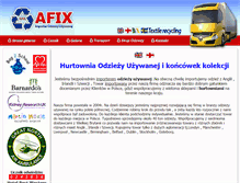 Tablet Screenshot of afix.com.pl